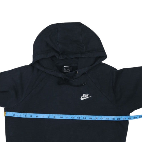 Nike Womens Black Medium Pullover Hoodie Sweatshirt Cotton Blend