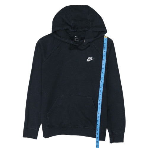Nike Womens Black Medium Pullover Hoodie Sweatshirt Cotton Blend