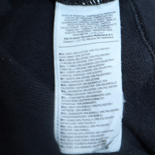 Nike Womens Black Medium Pullover Hoodie Sweatshirt Cotton Blend