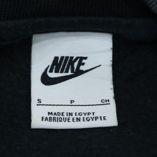Nike Men's Black Crew Neck Cotton Sweatshirt Size S