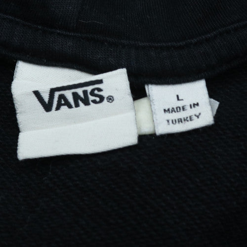 Vans Men's Black Pullover Hoodie L Regular Fleece Skateboarding