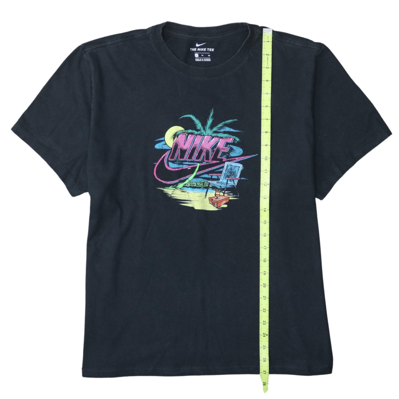 Nike Unisex Black XL Retro Beach Graphic T-Shirt