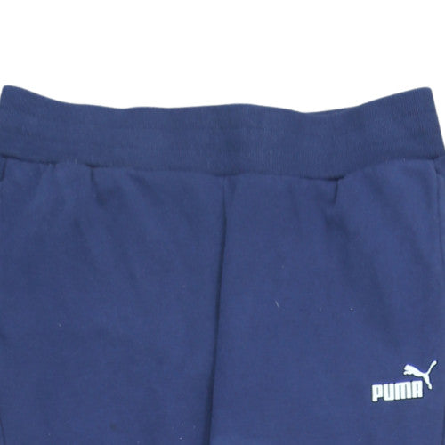 Puma Women Blue Jogger Trousers Size 14 Fleece
