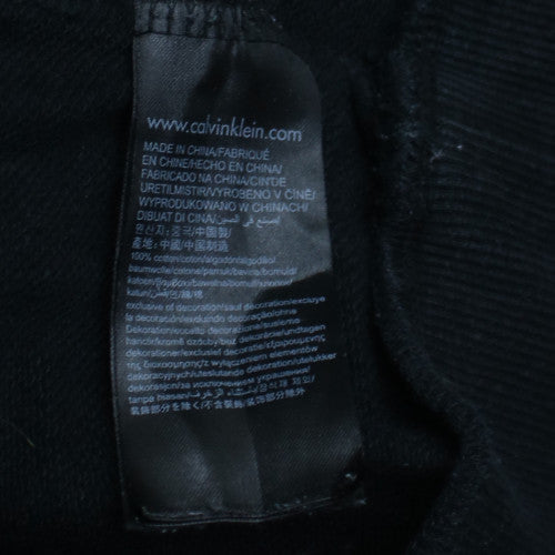 Calvin Klein Jeans Men's Black M Crew Neck Cotton Sweatshirt