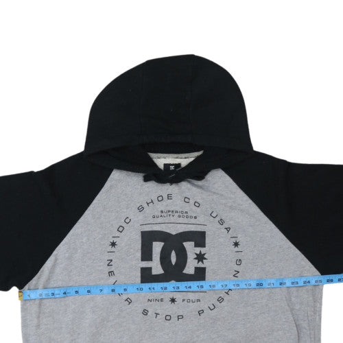 DC Shoes Men's Grey & Black XL Pullover Hoodie