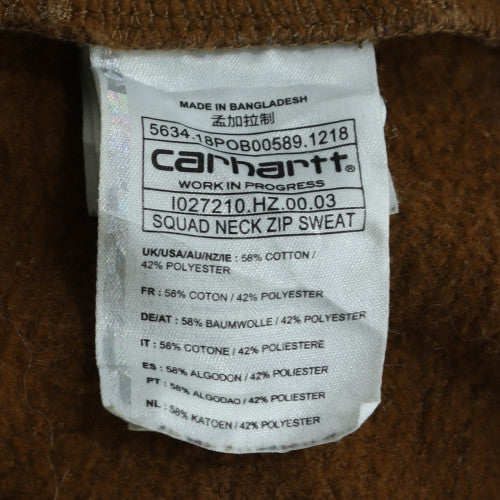 Carhartt Men's Brown XL 1/2 Zip Fleece Sweatshirt