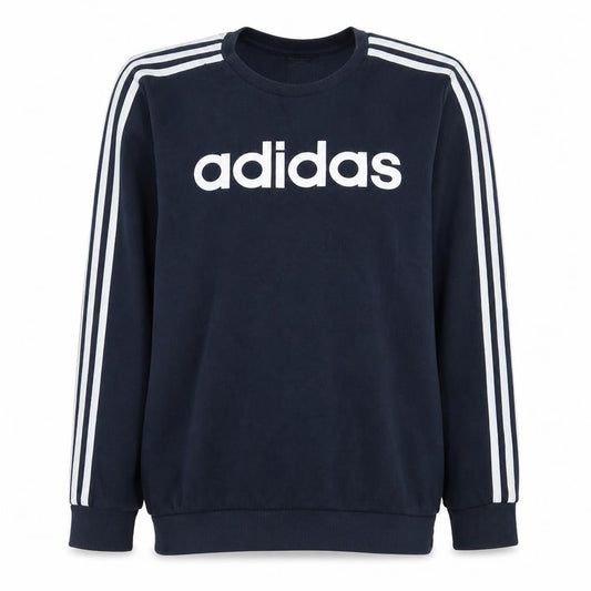 Adidas Mens Blue XL Pullover Crew Neck Fleece Sweatshirt