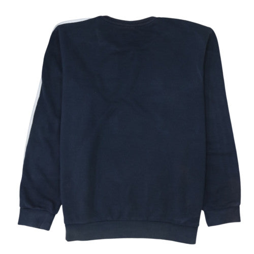 Adidas Mens Blue XL Pullover Crew Neck Fleece Sweatshirt