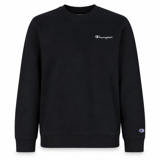 Champion Men's Black Pullover Sweatshirt L Crew Neck Fleece