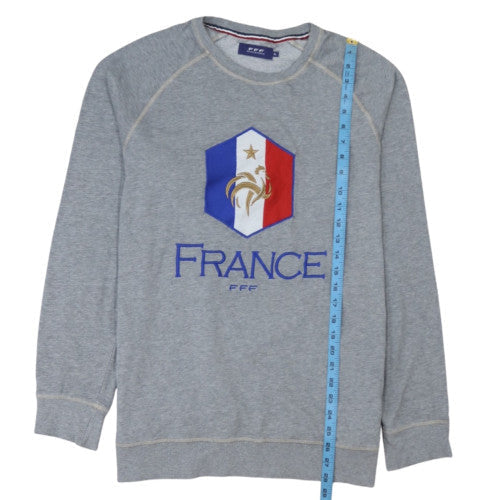 FFF Équipe de France Men's Grey XL Pullover Sweatshirt