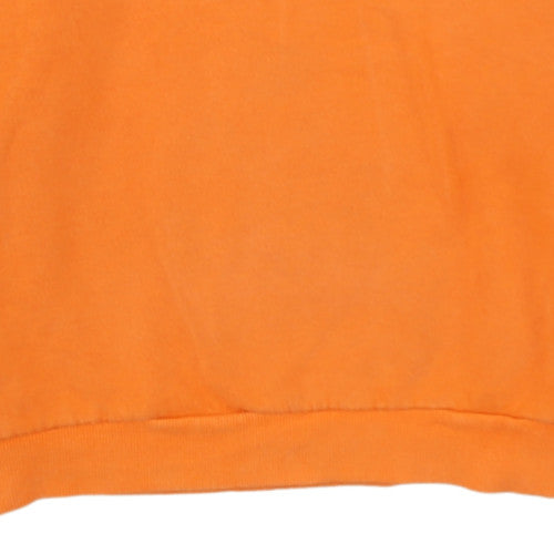 Fila Classics Orange Crew Neck Sweatshirt Womens Medium Cotton Blend