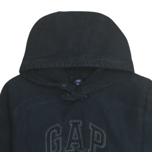 GAP Women Black Pullover Hoodie S Cotton Fleece Casual