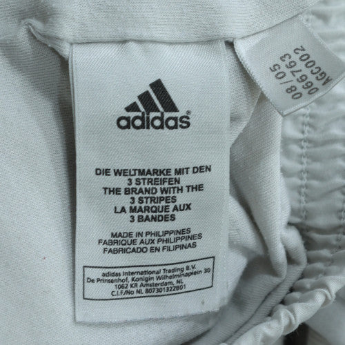 Adidas Mens Black White L Track Jacket Windbreaker Full Zip Activewear