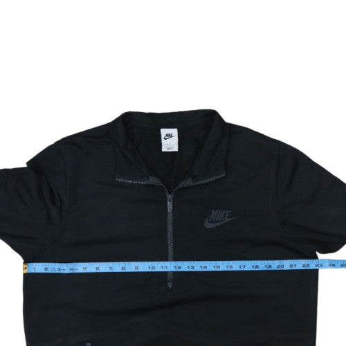 Nike Men's Black 1/4 Zip Pullover Sweatshirt Size L