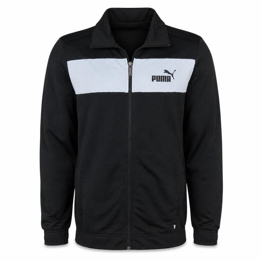 Puma Men’s Black Full Zip Logo Sweatshirt Size S