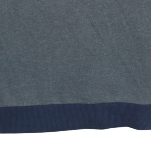 Adidas Mens Grey Pullover Sweatshirt L Logo Crew Neck Sports Top