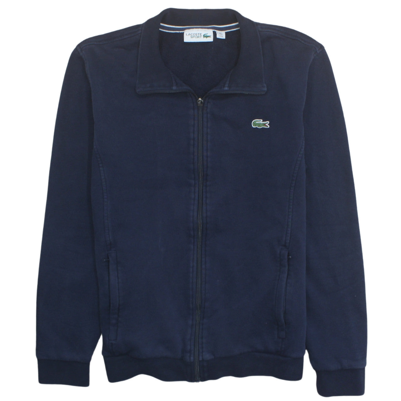 Lacoste Sport Men's Navy Full Zip Sweatshirt M Cotton Blend