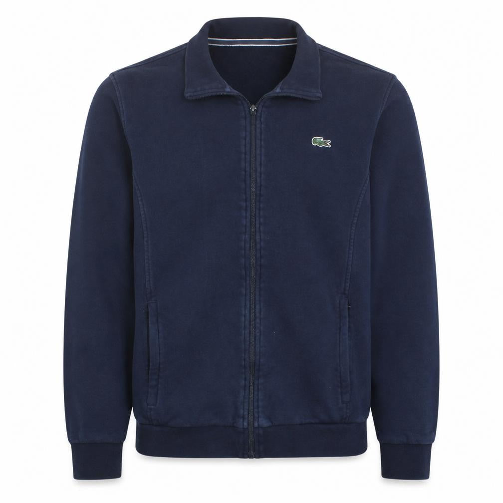 Lacoste Sport Men's Navy Full Zip Sweatshirt M Cotton Blend