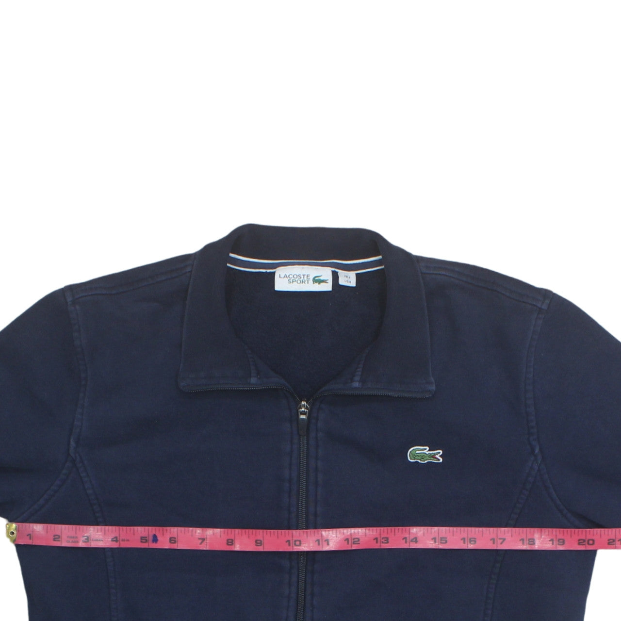 Lacoste Sport Men's Navy Full Zip Sweatshirt M Cotton Blend