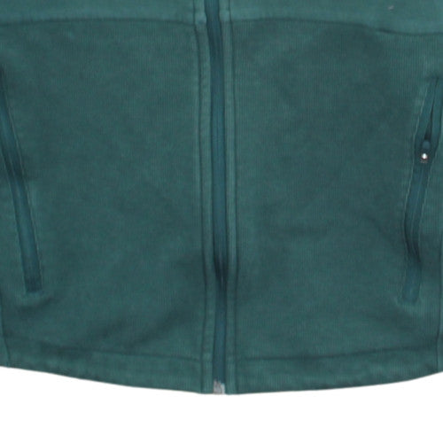 Puma Men's Green Full Zip Fleece Hoodie Size L Sportswear