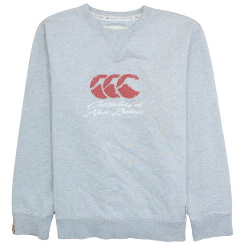 Canterbury of New Zealand Men's Grey Cotton Crew Neck Sweatshirt L