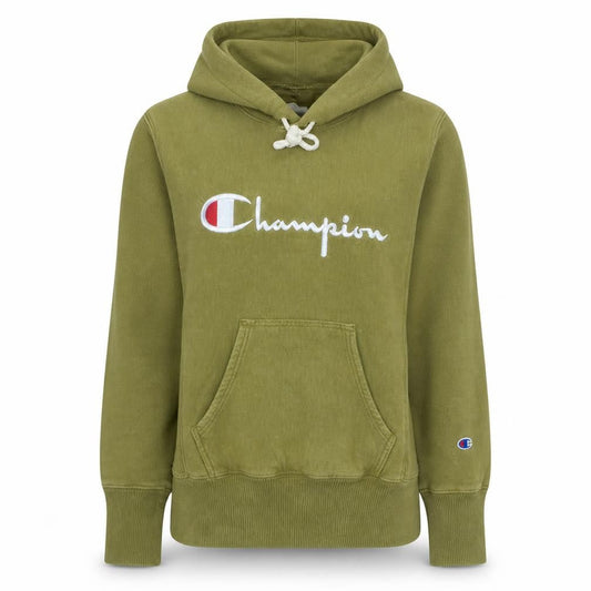 Champion Womens Khaki Green Small Pullover Hoodie Cotton Casual