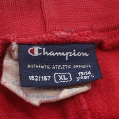 Champion Boys Red XL 13-14 Years Jogger Sweatpants Elastic Waist Fleece