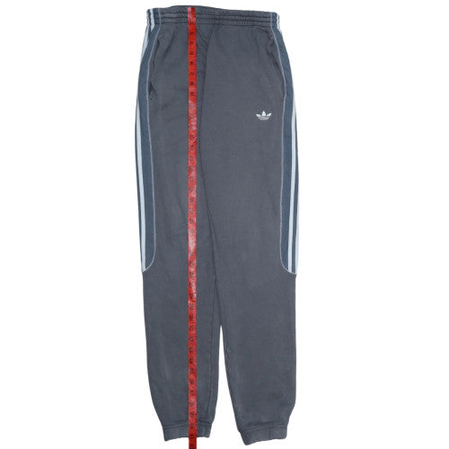 Adidas Men Grey Fleece Sweatpants M Regular Fit Tapered Joggers