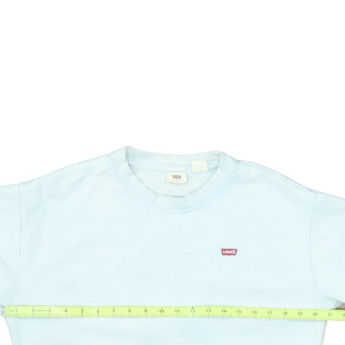 Levi's Women's Light Blue Crew Neck Pullover Sweatshirt Size S