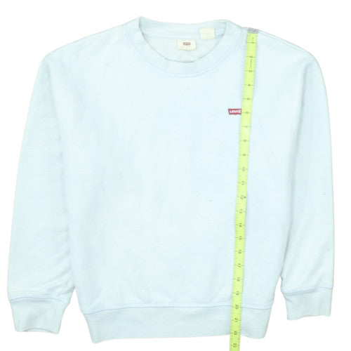 Levi's Women's Light Blue Crew Neck Pullover Sweatshirt Size S