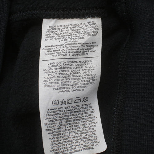 Nike Men's Black Small Pullover Fleece Sweatshirt Crew Neck