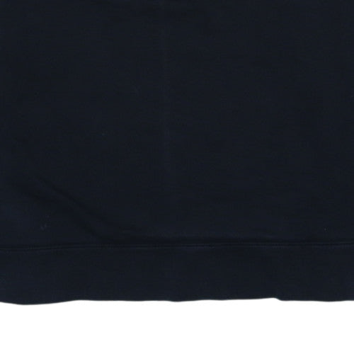 Nike Women's Black 1/2 Zip Sweatshirt Size M Cotton Fleece Pullover
