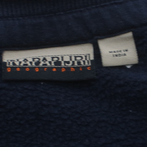 Napapijri Men’s Blue Full Zip Fleece Sweatshirt M