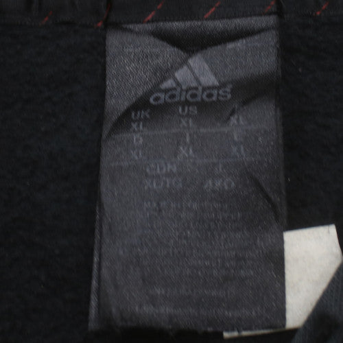 Adidas Men’s Black XL Pullover Hoodie with Logo Graphic