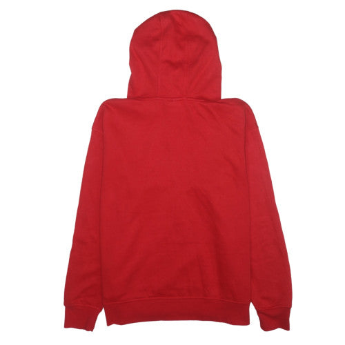 Disney Women Red Pullover Hoodie with Hand Heart Graphic Size 14/16