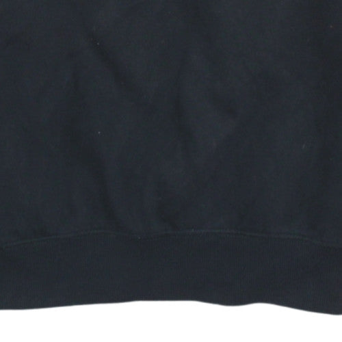 ASICS Womens Black Size S Pullover Logo Sweatshirt