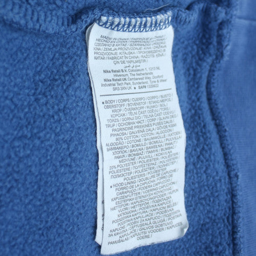 Jordan Men's Blue XL Pullover Hoodie with Logo - Classic Style