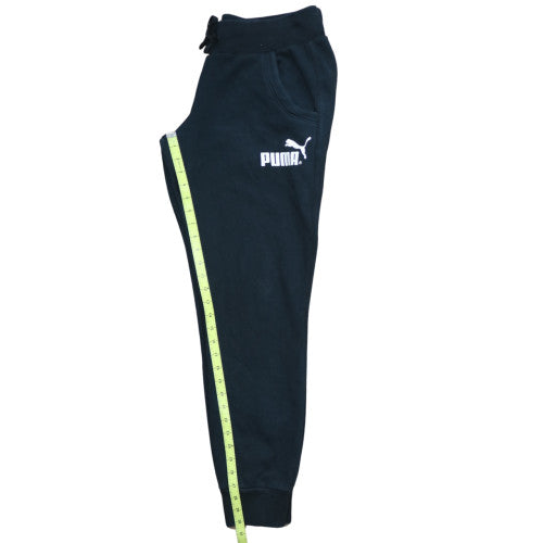 Puma Women's Black Jogger Trousers Size 18 Fleece Sport Style