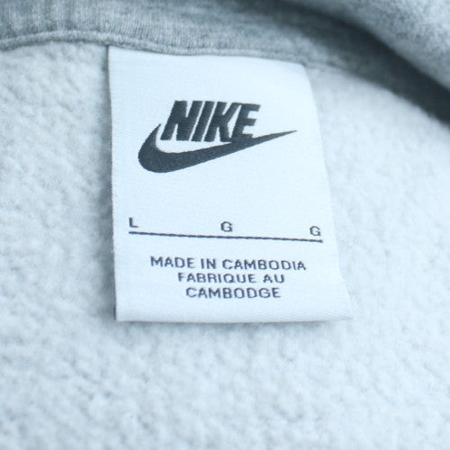Nike Men's Grey Pullover Hoodie L Graphic Sports Fleece