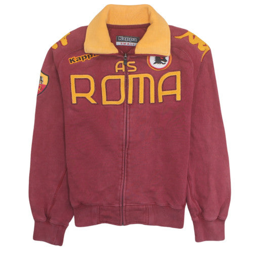 Kappa Men’s Red AS Roma Full Zip Fleece Sweatshirt Size S