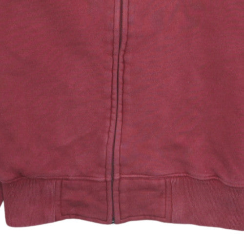 Kappa Men’s Red AS Roma Full Zip Fleece Sweatshirt Size S