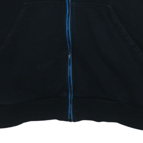 Adidas Mens Black 2XL Full Zip Hoodie Fleece Sportswear
