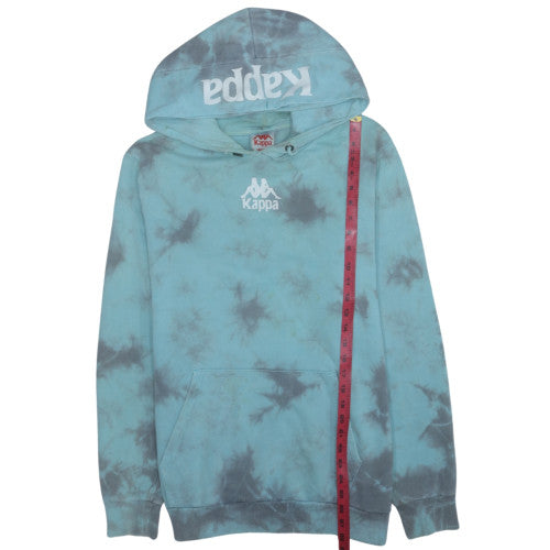 Kappa Men's Blue Tie Dye Pullover Hoodie Size M