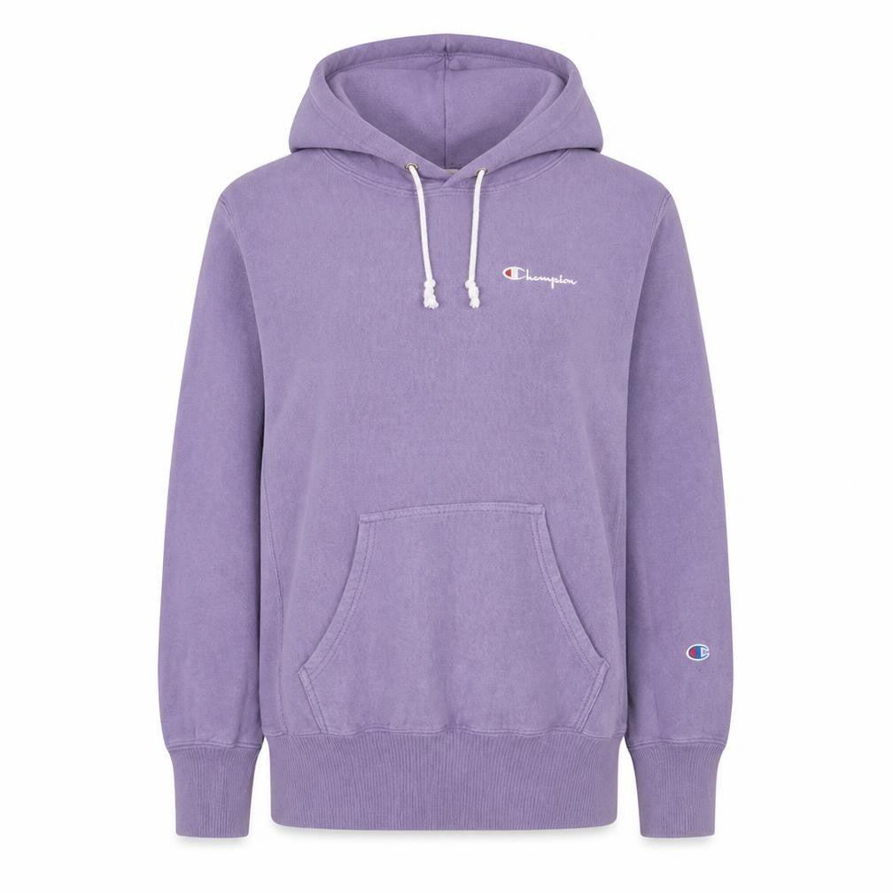 Champion Womens Purple Pullover Hoodie Medium 100% Cotton Reverse Weave