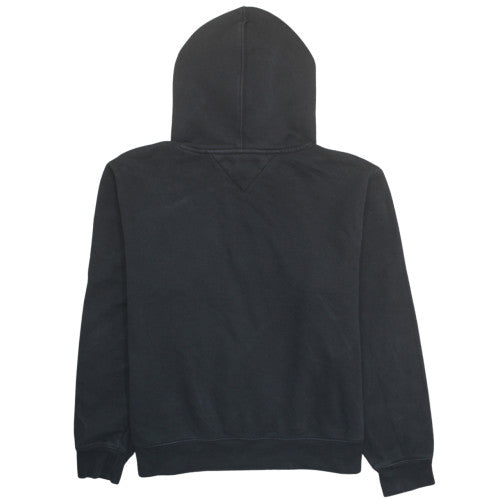 Tommy Hilfiger Men's Black 3XL Pullover Hoodie with Logo Embroidery