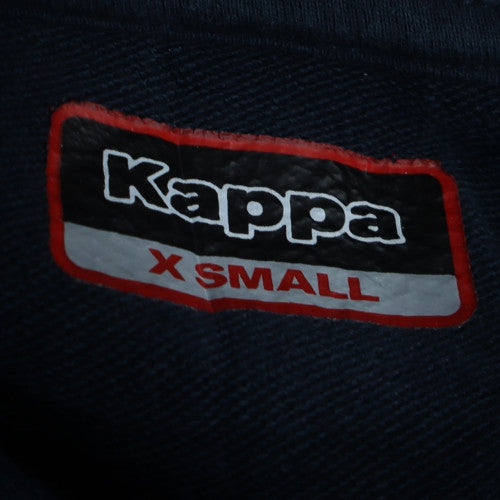 Kappa Men's Black XS Pullover Hoodie with Logo Graphic Print
