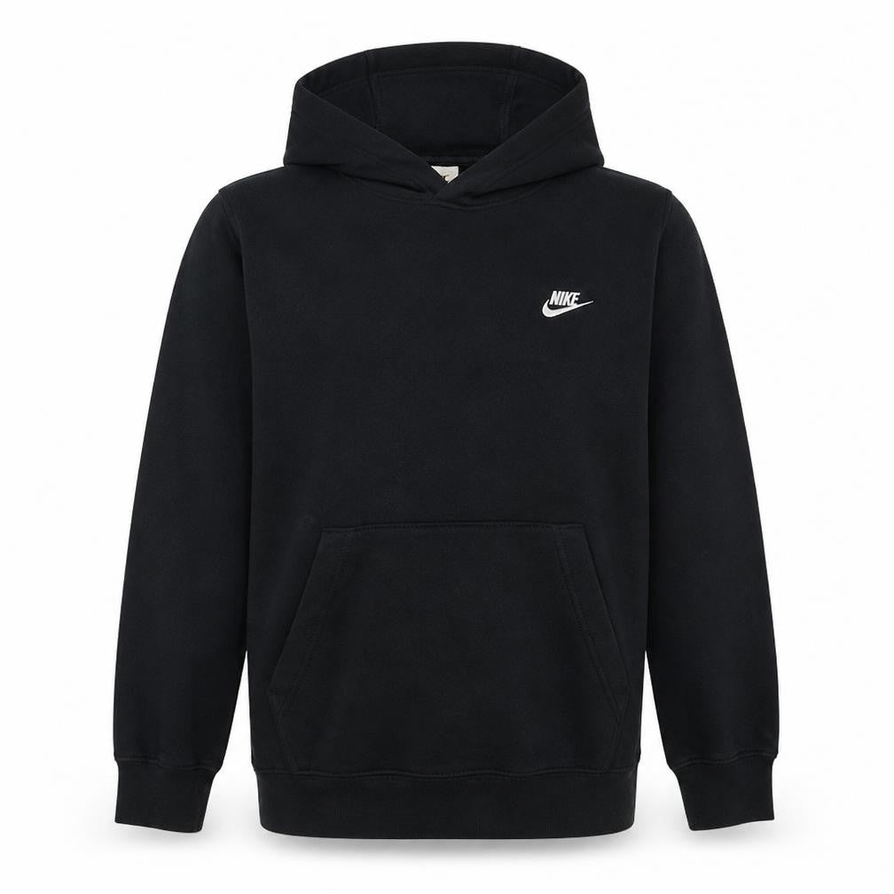 Nike Mens Black Pullover Hoodie L Cotton Blend Sweatshirt
