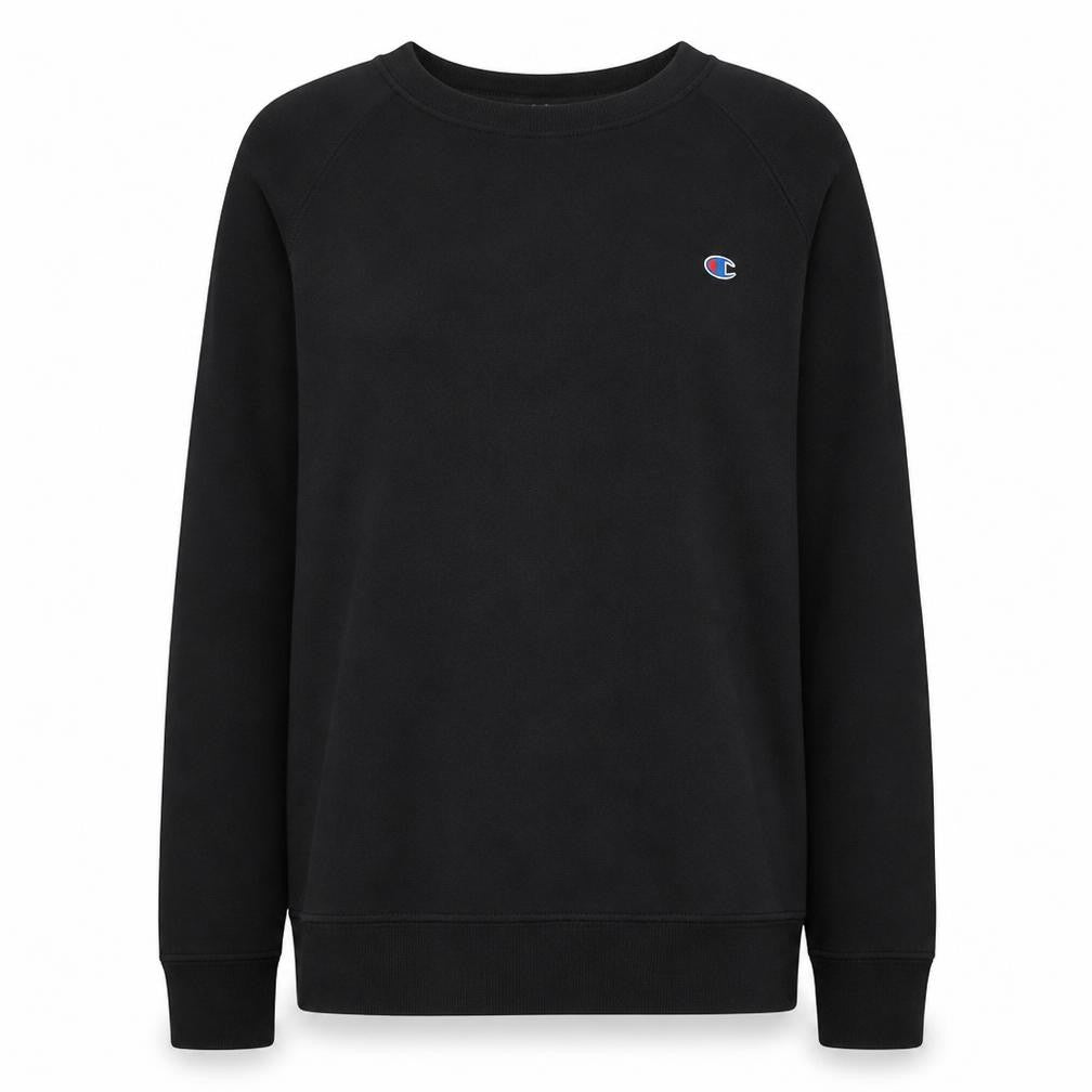 Champion Women's Black XL Pullover Sweatshirt with Logo Detail