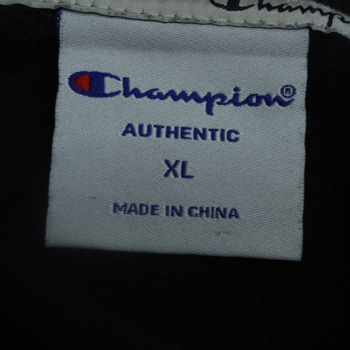 Champion Women's Black XL Pullover Sweatshirt with Logo Detail
