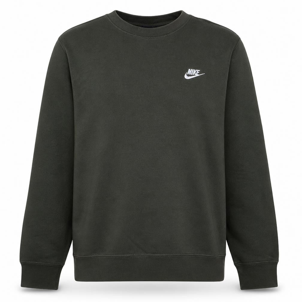 Nike Men's Green Crew Neck Sweatshirt M Pullover Regular Fit